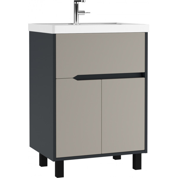 Тумба напольная Classica 60 Karat Серый тауп В1 Домино (DK3212T)