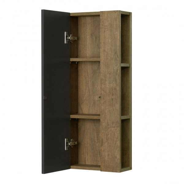 Шкаф подвесной Aquaton Терра 350x140x850 дуб кантри, антрацит (1.A247.1.03T.EKA.0)