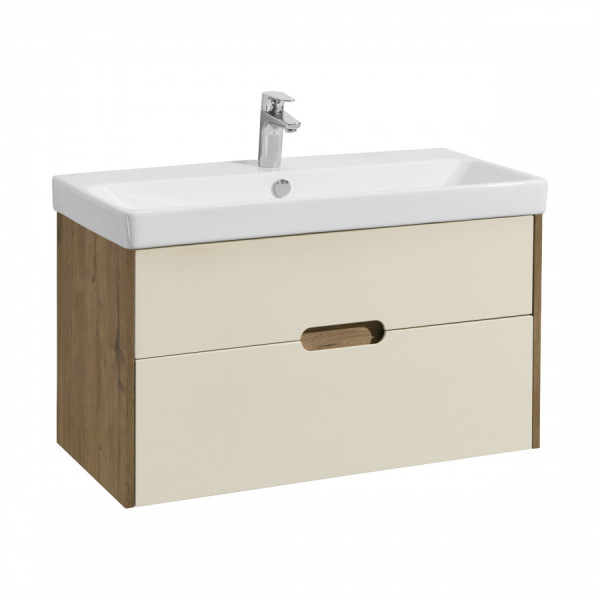 Тумба подвесная Aquaton Оливия 882x427x497 бежевый, дуб велл (1.A254.4.01O.LVG.0)