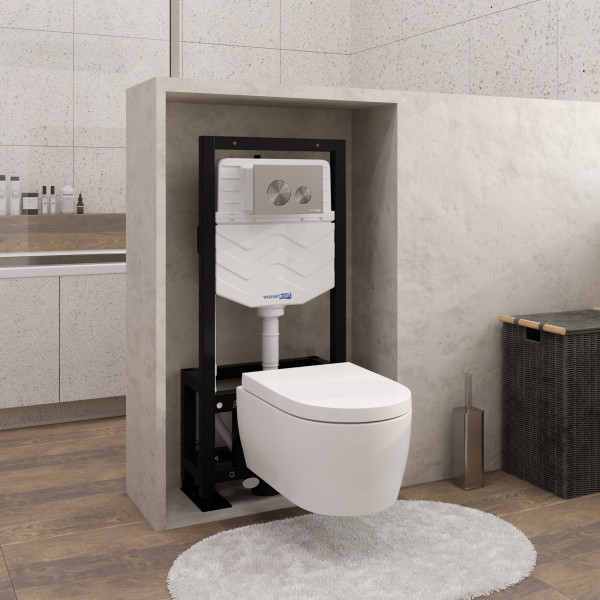 Инсталляция для унитаза WasserKRAFT Dill с клавишей смыва никель (61TLT.010.ME.BN02) Инсталляция для унитаза WasserKRAFT Dill с клавишей смыва никель (61TLT.010.ME.BN02)