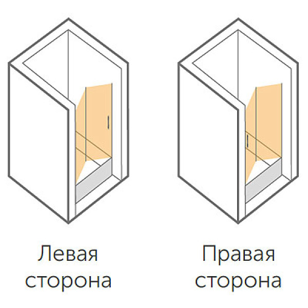 Душевая дверь Vegas Glass 95х190 GPS 95 07 02 L/R стекло шиншилла