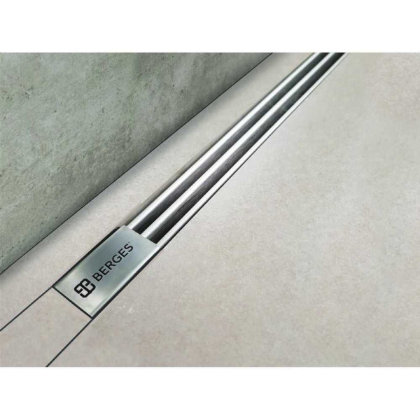 Желоб Berges водосток Super Slim 1000, хром глянец, S-сифон D50 H60 боковой (091155) Желоб Berges водосток Super Slim 1000, хром глянец, S-сифон D50 H60 боковой (091155)