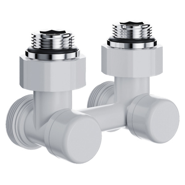 Фитинг двойной угловой со встроенным шаровым краном Royal Thermo Design угловой 1/2"х3/4"EK (белый) (RANDU11234WH) Фитинг двойной угловой со встроенным шаровым краном Royal Thermo Design угловой 1/2"х3/4"EK (белый) (RANDU11234WH)