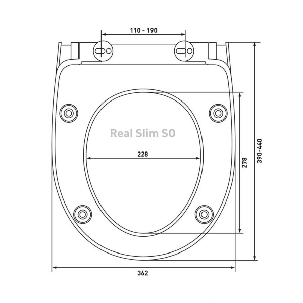 Сиденье для унитаза Berges Real slim SO белое, c soft-close (10303)