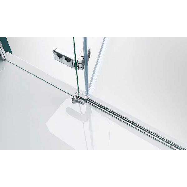 Душевая дверь Belbagno Kraft 120x195 стекло прозрачное с рисунком, профиль хром (KRAFT-B-12-60/60-C-Cr-R) Душевая дверь Belbagno Kraft 120x195 стекло прозрачное с рисунком, профиль хром (KRAFT-B-12-60/60-C-Cr-R)