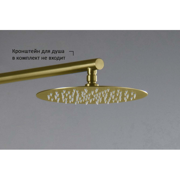 Верхний душ Aquatek 250 мм шлифованное золото (AQ2073BG)