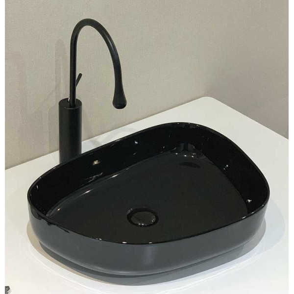 Раковина накладная BelBagno черная (BB1435-NERO) Раковина накладная BelBagno черная (BB1435-NERO)
