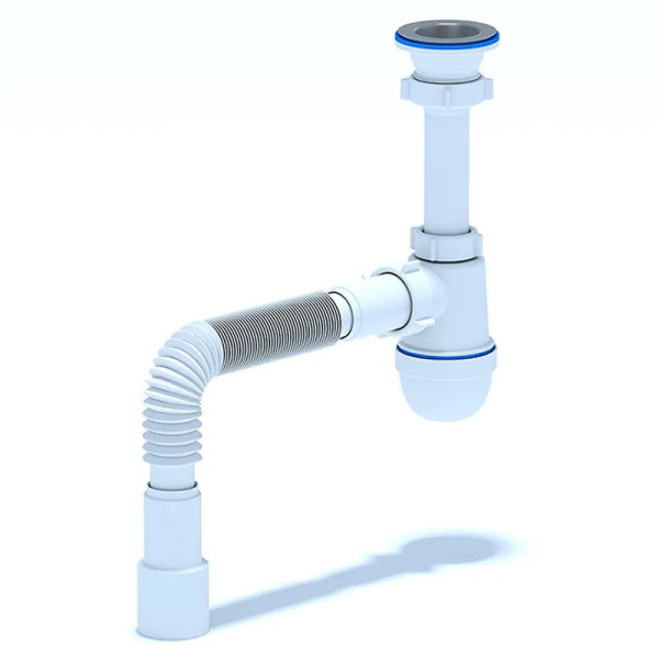 Сифон 40 мм. бутылочный АНИ с выпуском 1 1/2"*70 мм. с гибкой трубой 40*40/50 АНИ пласт (C0115) Сифон 40 мм. бутылочный АНИ с выпуском 1 1/2"*70 мм. с гибкой трубой 40*40/50 АНИ пласт (C0115)