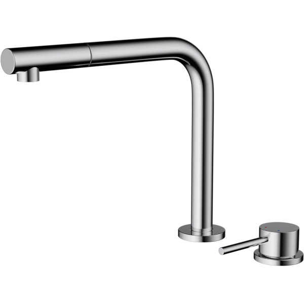 Смеситель для кухни Omoikiri Nara-S-Cс выдвижным изливом хром (4994322)