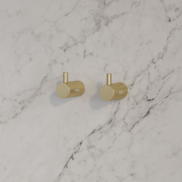 Крючок одинарный комплект сплав металлов Petite матовое золото Iddis (PET2G02i41)