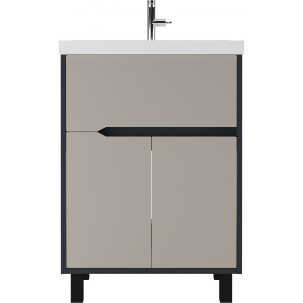 Тумба напольная Classica 60 Karat Серый тауп В1 Домино (DK3212T) Тумба напольная Classica 60 Karat Серый тауп В1 Домино (DK3212T)