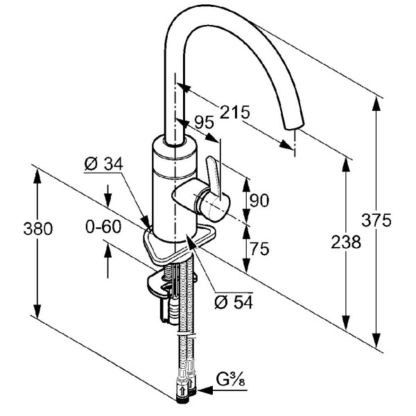 Смеситель для кухни Kludi L-GO (422000575)