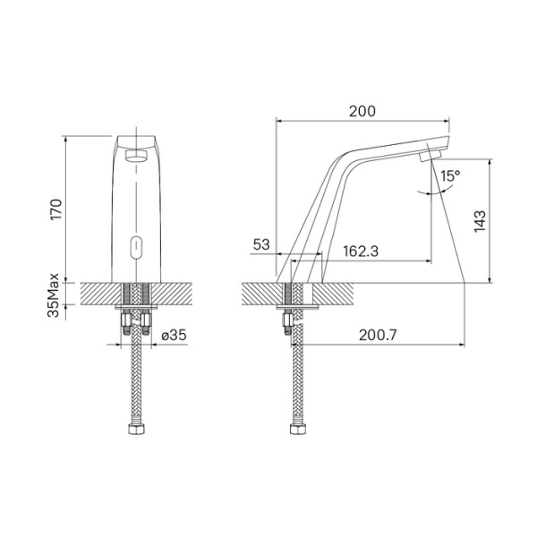 Смеситель для раковины Iddis Pulse (020SBSNi86) Смеситель для раковины Iddis Pulse (020SBSNi86)