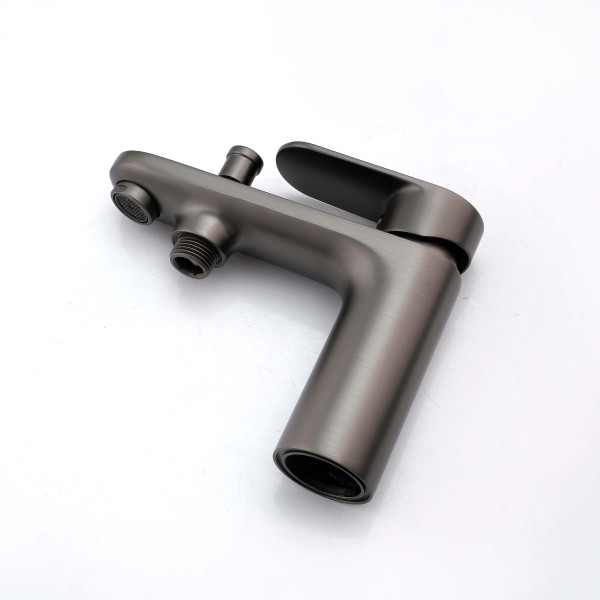 Смеситель на борт ванны Aquatek Ника оружейная сталь (AQ1844BGM) Смеситель на борт ванны Aquatek Ника оружейная сталь (AQ1844BGM)