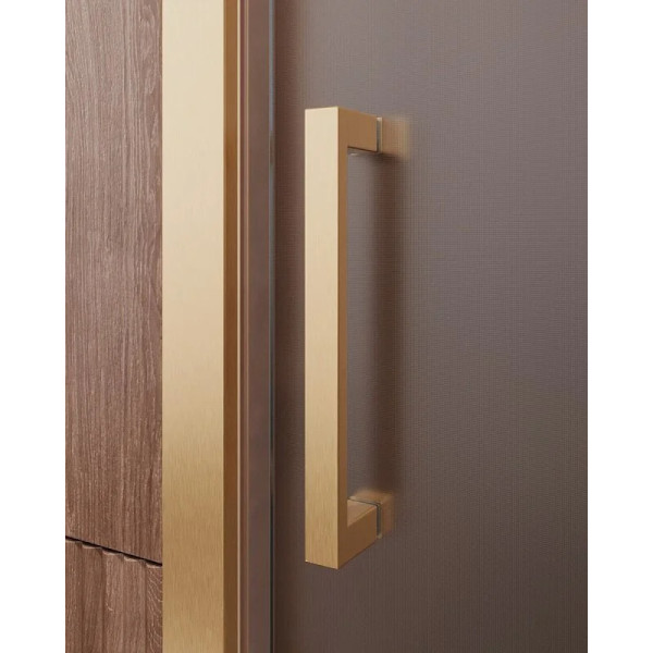 Душевая дверь Cezares Molveno 120x195 стекло матовое, профиль брашированное золото (MOLVENO-BF-1-120-P-BORO)