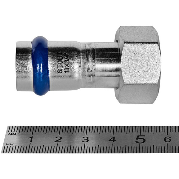 Переход 18х3/4"B с накидной гайкой Stout SSS-2026 ВПр-ВР (нерж.ст., пресс) SSS-2026-001834 Переход 18х3/4"B с накидной гайкой Stout SSS-2026 ВПр-ВР (нерж.ст., пресс) SSS-2026-001834