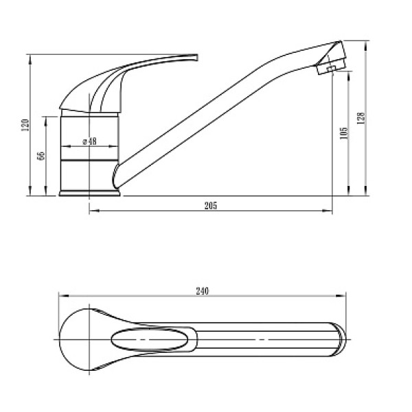 Смеситель для кухни L4204 хром, длинный излив Ligeya (L4204 Ligeya) Смеситель для кухни L4204 хром, длинный излив Ligeya (L4204 Ligeya)