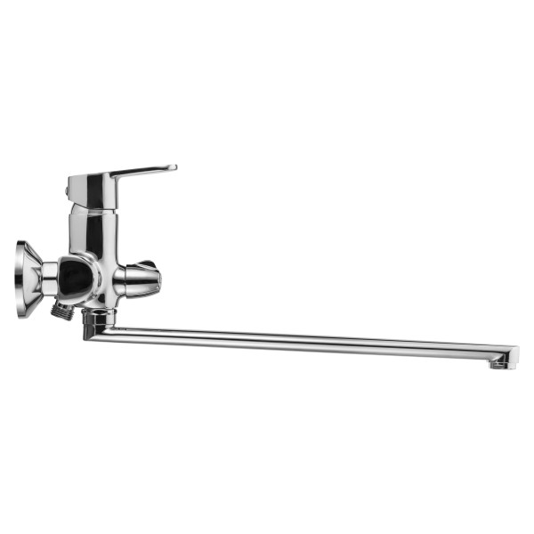 Смеситель для ванны Swedbe Olymp 1850 с длинным изливом Z-формы хром (1850)