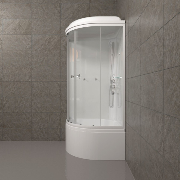 Душевая кабинаTriton Ультра 90x90 стекло прозрачное, профиль белый (DK320)