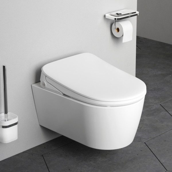 Унитаз подвесной AM.PM Func FlashClean c эл крышкой-биде со скрытой подводкой (C8F1702SC)