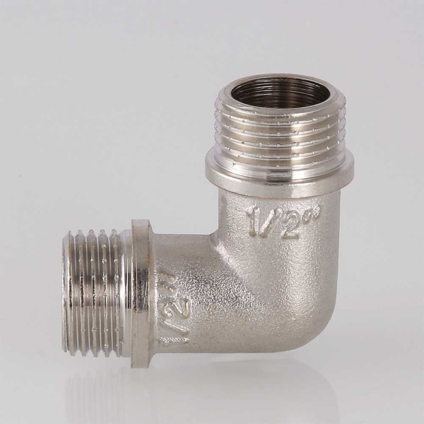 Угольник 1/2" НН Valtec (никель) (VTr.093.N.0004)
