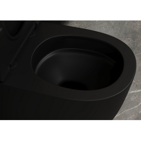 Унитаз напольный Abber Bequem 360x560x420 черный матовый (AC1111TMB)