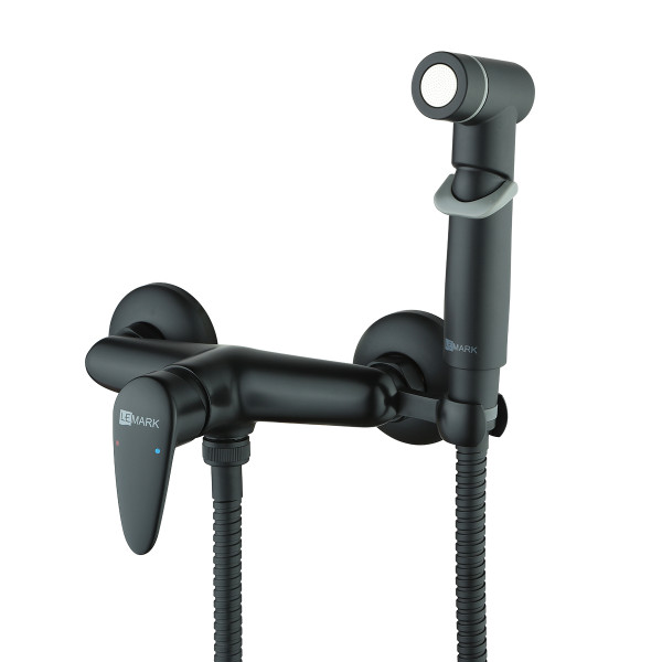 Смеситель для биде Lemark Pramen черный с гигиеническим душем (LM3318BL) Смеситель для биде Lemark Pramen черный с гигиеническим душем (LM3318BL)