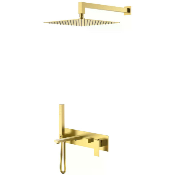 Душевая система Boheme Qubic MG (золото-матовый) (474-MG)