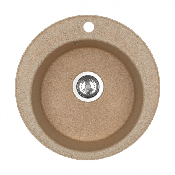 Мойка для кухни врезная Aquaton Шелли 500x500x213 песочный (1.A734.7.32S.S22.0)
