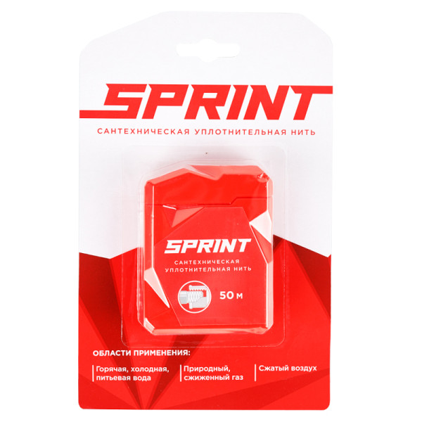 Нить для герметизации резьбовых соединений SPRINT 50 м (04062)