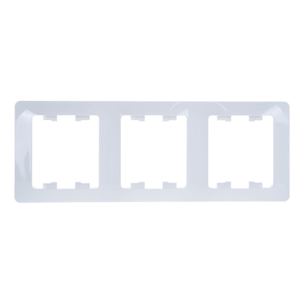 Рамка Schneider Electric вертикальная 3 поста Glossa (белая) (GSL000107) Рамка Schneider Electric вертикальная 3 поста Glossa (белая) (GSL000107)