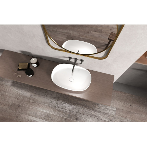 Раковина накладная Stein (белый матовый)