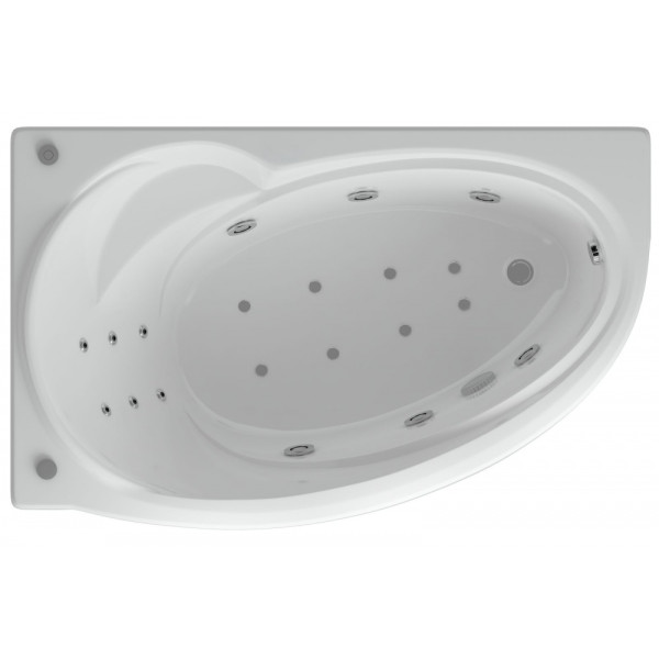 Ванна гидромассажная и аэромассажная Акватек Бетта 170х97 L (пневматика)