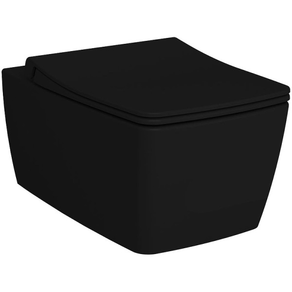 Унитаз подвесной Vitra Metropole матовый чёрный (7672B083-0101)