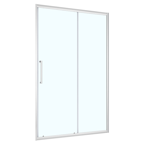 Дверь душевая Loranto 120x190 стекло прозрачное, профиль хром (CS-AB03C-120)