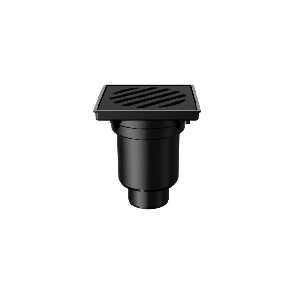 Трап нерегулируемый Fachmann Т 606 PNsP 241x241 вертикальный выпуск DN 110/160 с корзинкой и незамерзающим гидрозатвором, решетка чугунная, пластиковы