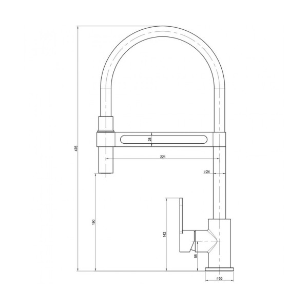 Смеситель для кухни Lemark Soul (LM6006C)