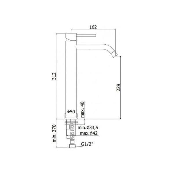 Смеситель для раковины Paffoni Light золотой (LIG081HGSP)