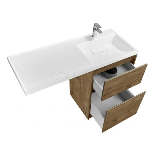 Тумба под раковину Aquaton Лондри 60 Дуб рустикальный (рак.1A72243KLH010, 1A72843KLH01L заказывается ОТДЕЛЬНО!) (1A2669K1LHDR0)