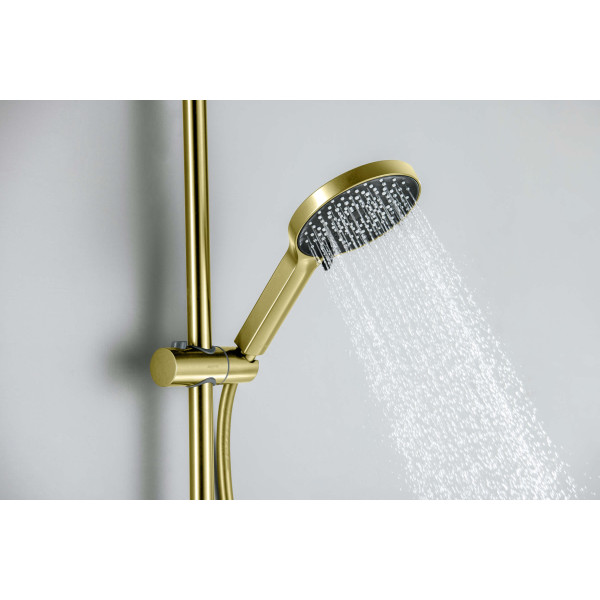 Душевой гарнитур Aquatek Лугано золото шлифованное (AQ2022BG) Душевой гарнитур Aquatek Лугано золото шлифованное (AQ2022BG)