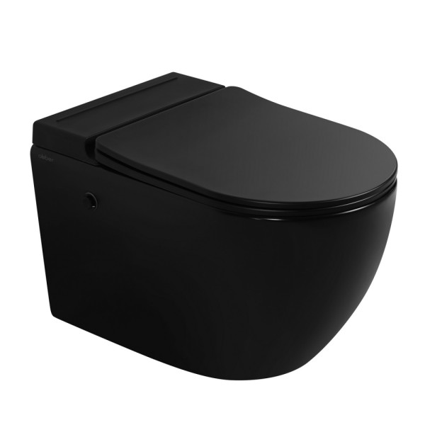 Унитаз подвесной Abber Bequem 360x580x380 черный матовый (AC1108PMB) Унитаз подвесной Abber Bequem 360x580x380 черный матовый (AC1108PMB)