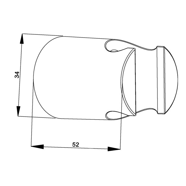 Держатель для лейки Swedbe Calypso черный (5024B)