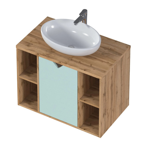 Тумба подвесная 1Marka 800x480x601,5 (дикий дуб натуральный Н1318 ST10 Egger) (Ц0000031346)