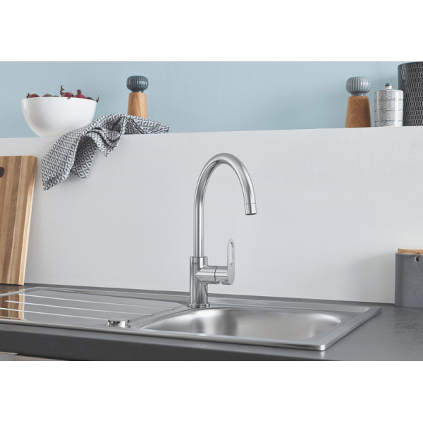 Смеситель для кухни Grohe BauLoop хром (31368001) Смеситель для кухни Grohe BauLoop хром (31368001)