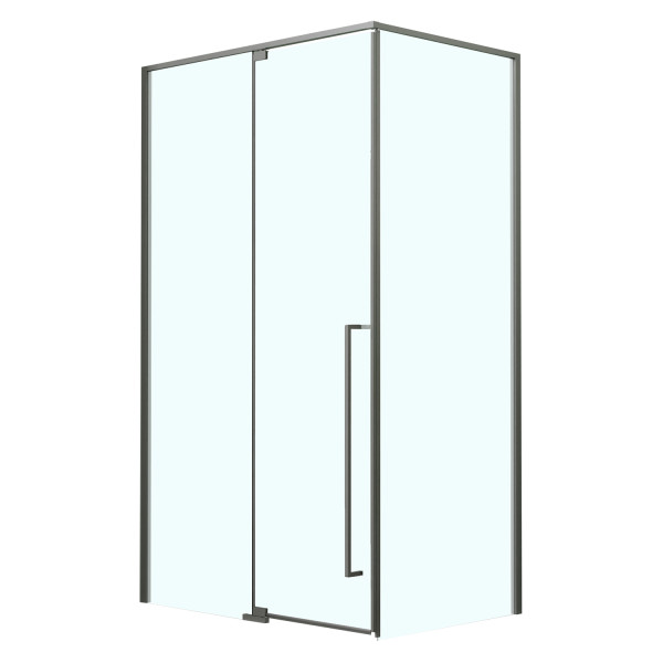 Душевой уголок Azario Male 90x90x195 стекло прозрачное, профиль графит матовый (AZ-J50-90-MGR-CL)