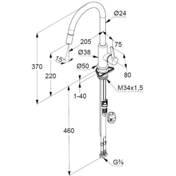 Смеситель для кухни Kludi Bingo Star XS (468510578) Смеситель для кухни Kludi Bingo Star XS (468510578)