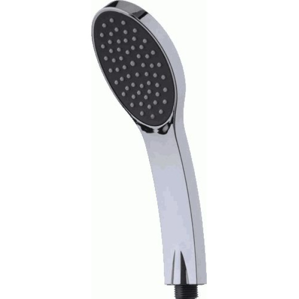 Душевая лейка Melodia овал 1 функция d100х70 L240 хром/черный/серый (MKP20592)