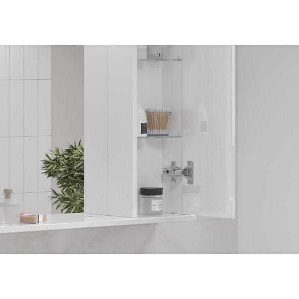 Шкаф зеркальный Volna Joli 800x700 белый (zsJOLI80.R-01) Шкаф зеркальный Volna Joli 800x700 белый (zsJOLI80.R-01)