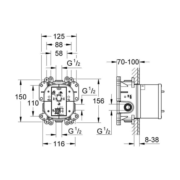 Смеситель для душа Grohe (35501000)