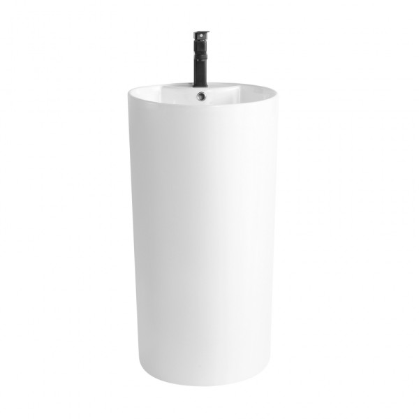 Раковина напольная Abber Bequem 46x46x87 белая (AC2132)